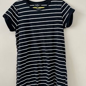 Lulus black & white cotton dress size small